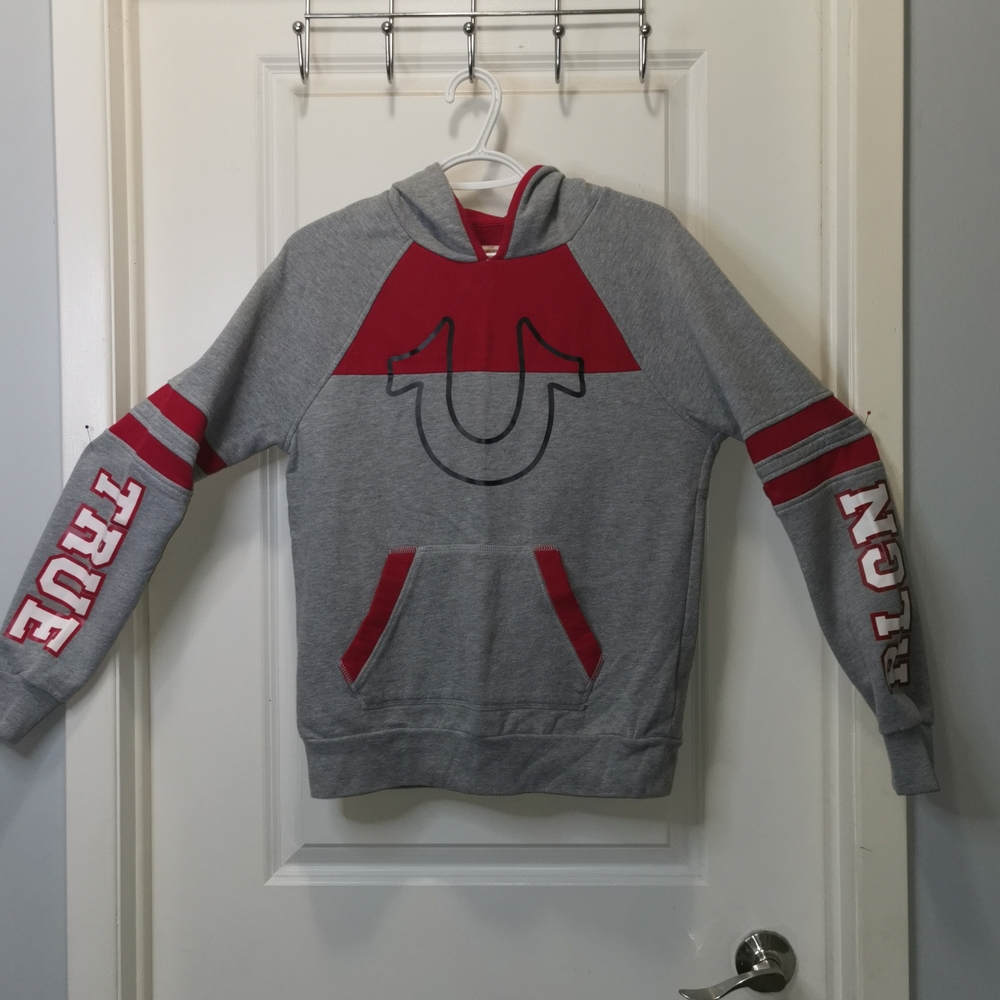 True Religion‎ Grey and Red Sweatshirt